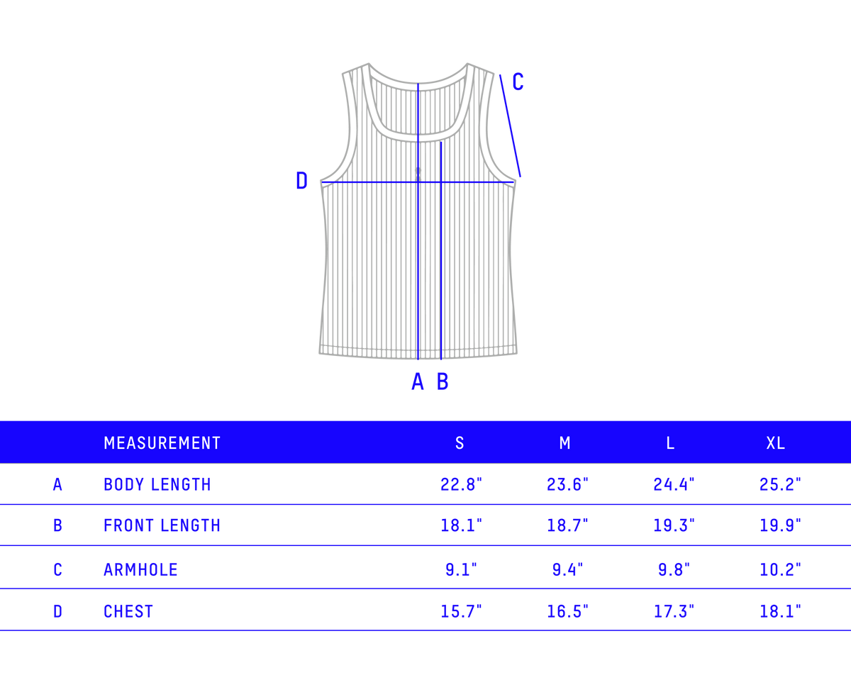 PODIO garment measurements