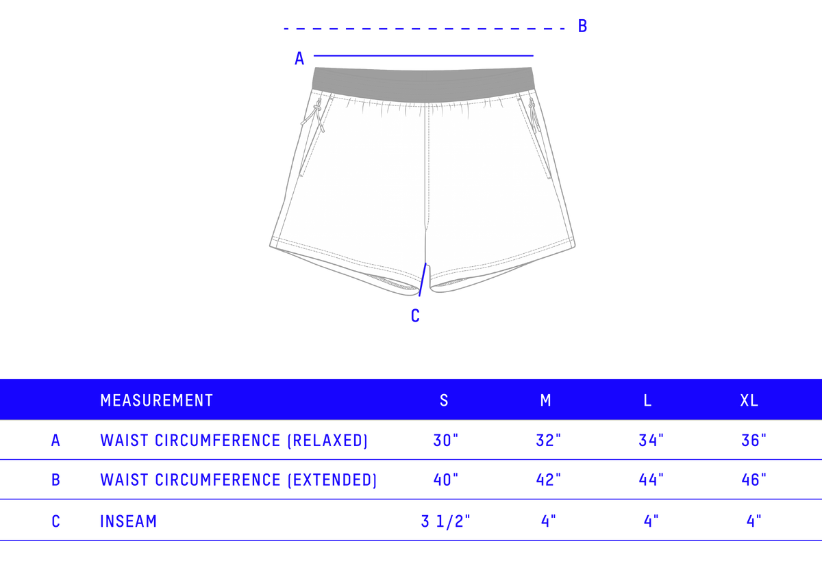 PODIO garment measurements