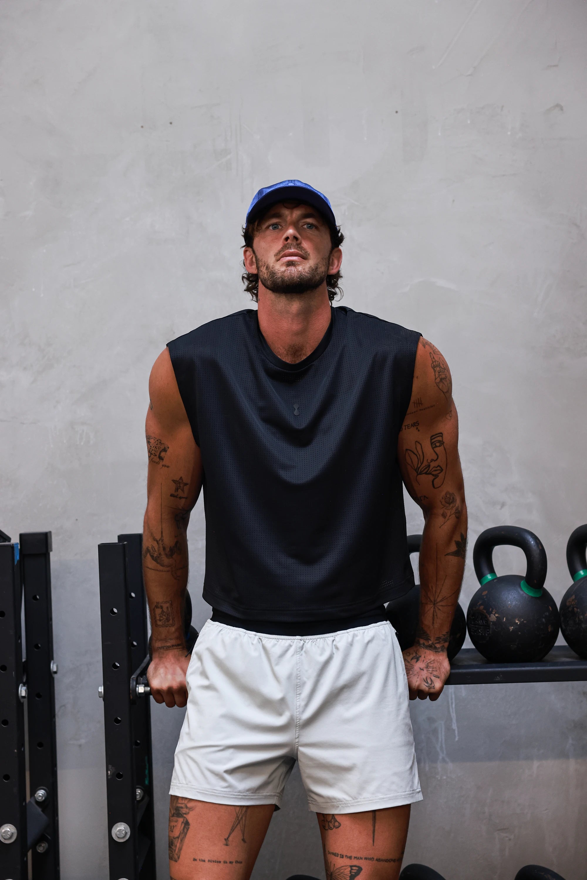 Midnight Cropped Training Tank