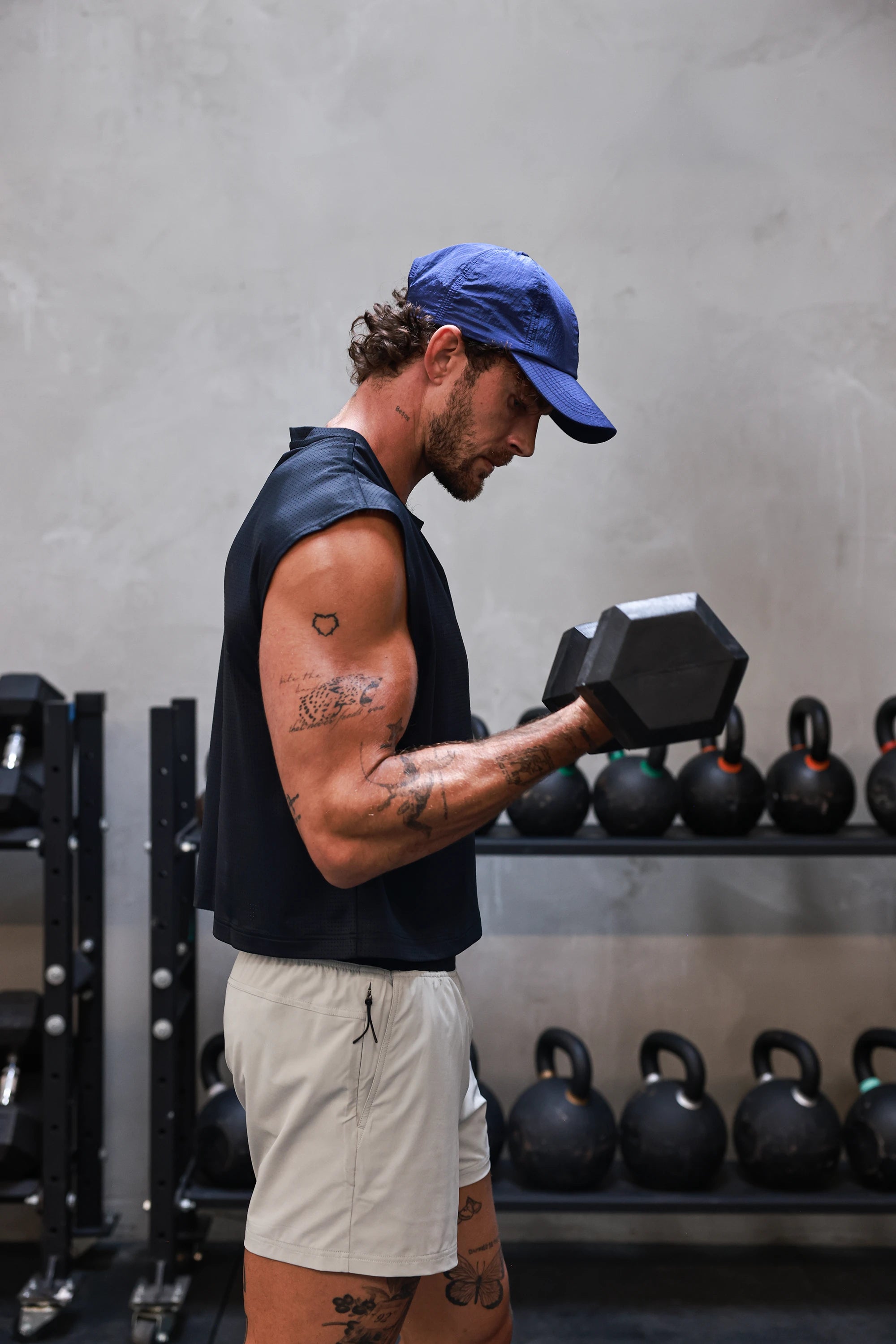 Midnight Cropped Training Tank