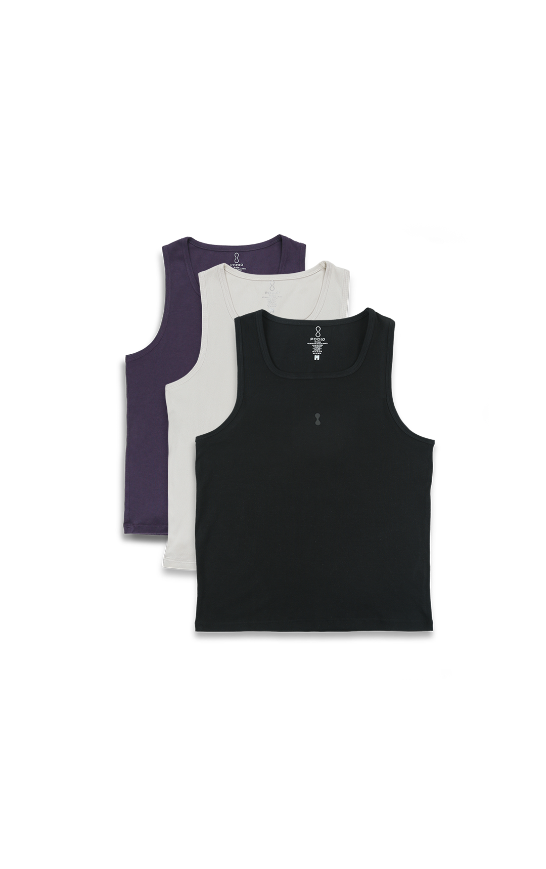 Modal Ribbed Fitted Tank 3-Pack