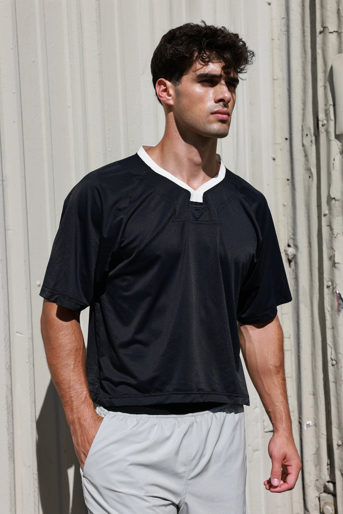 Midnight Boxy Semi-Cropped Training Tee
