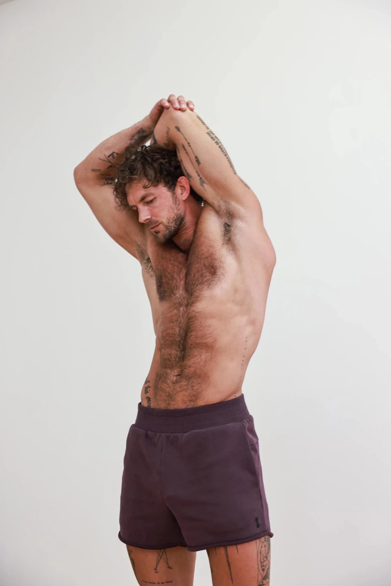 Podio Dusk Lounge Short displayed flat, showing soft fabric and relaxed fit, perfect for casual wear and lounging.