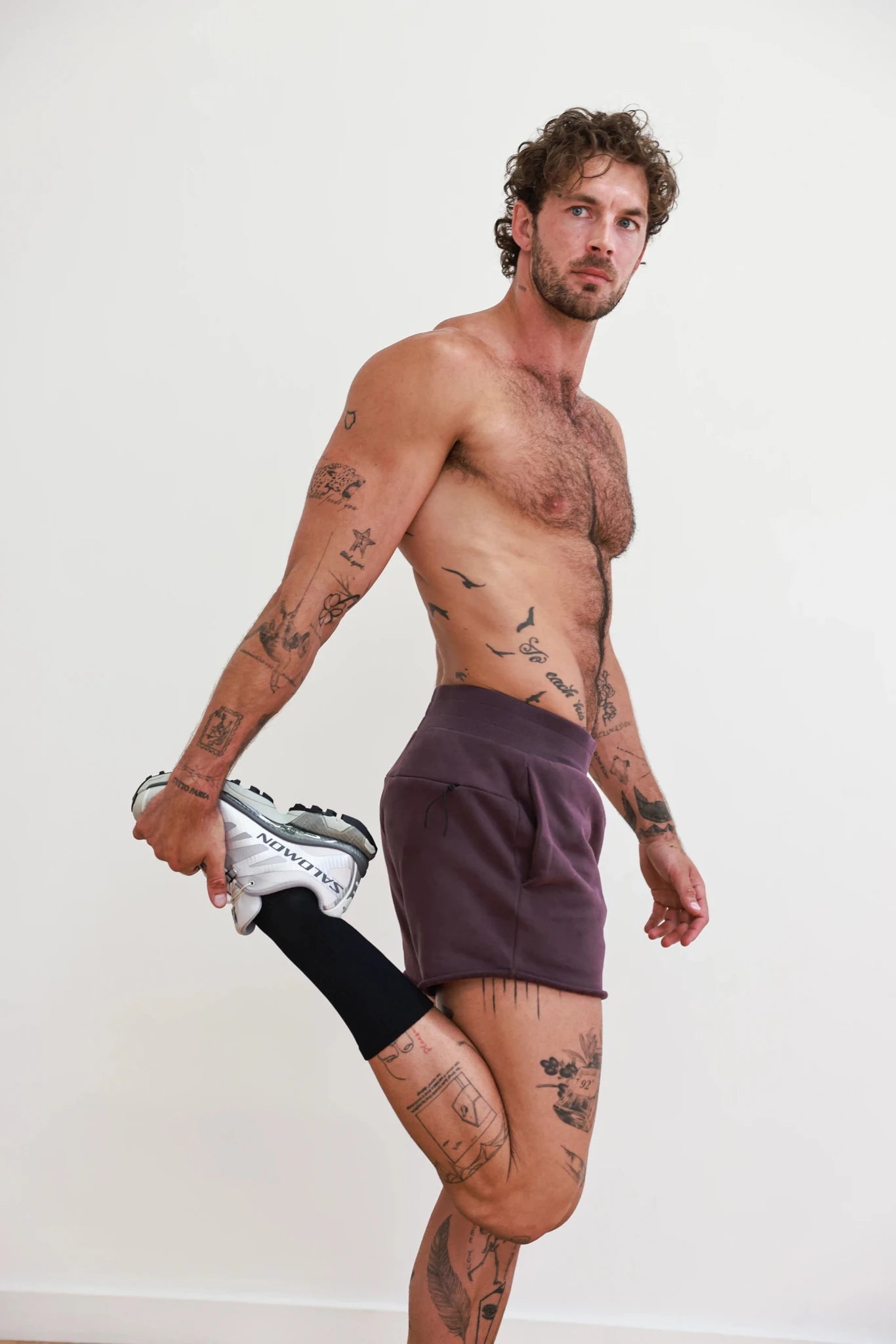 PODIO Dusk Lounge Short shown on a model, featuring comfortable fit and casual style for relaxed wear.