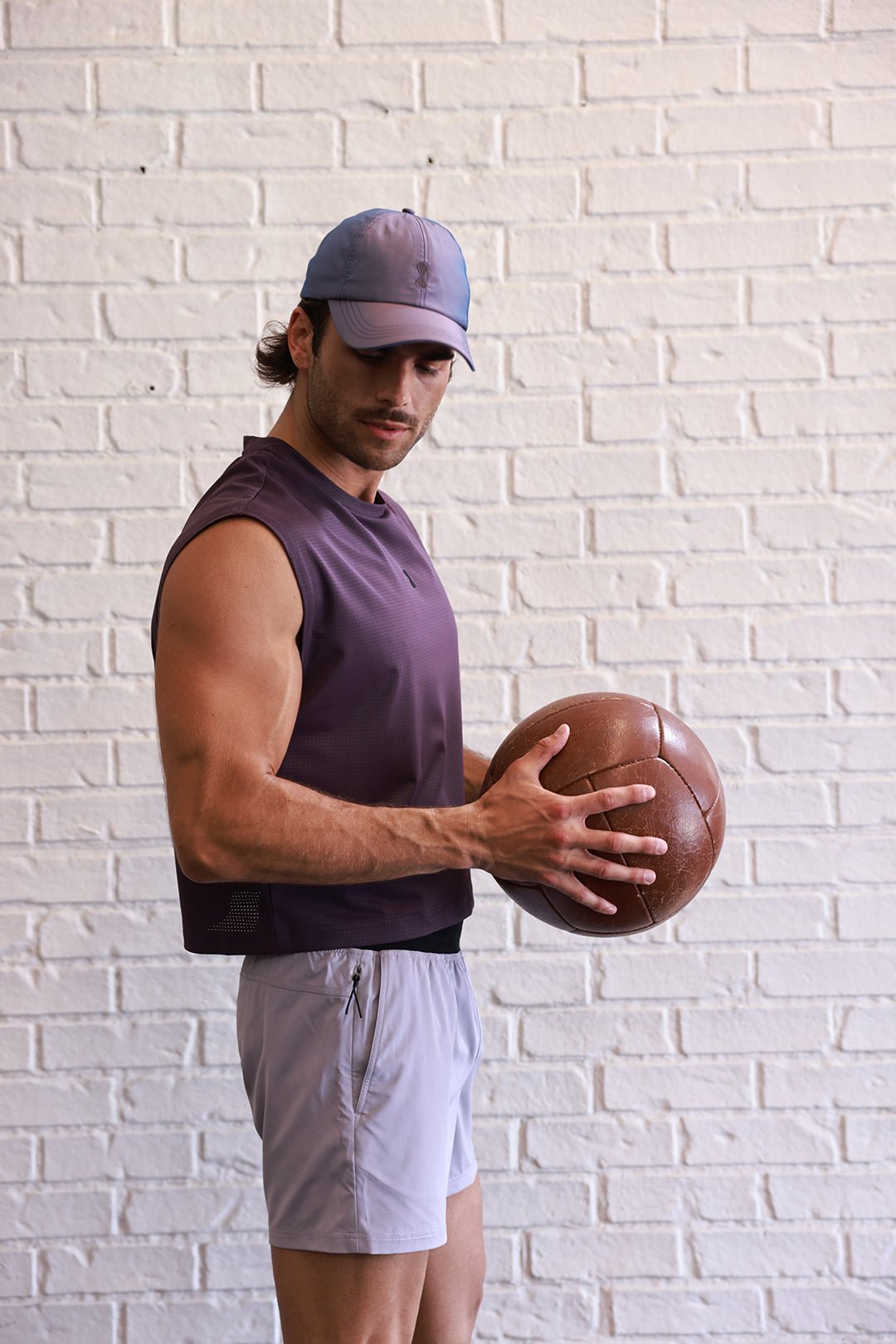 Podio Haze Active Short shown on a model, lightweight athletic shorts with a comfortable fit for active wear.